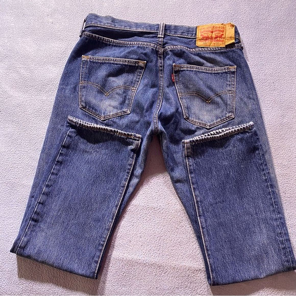 LEVI'S 501 1990sJeans vintage’s GAREFORBURIPLANET size W33L30 - Picture 4 of 17